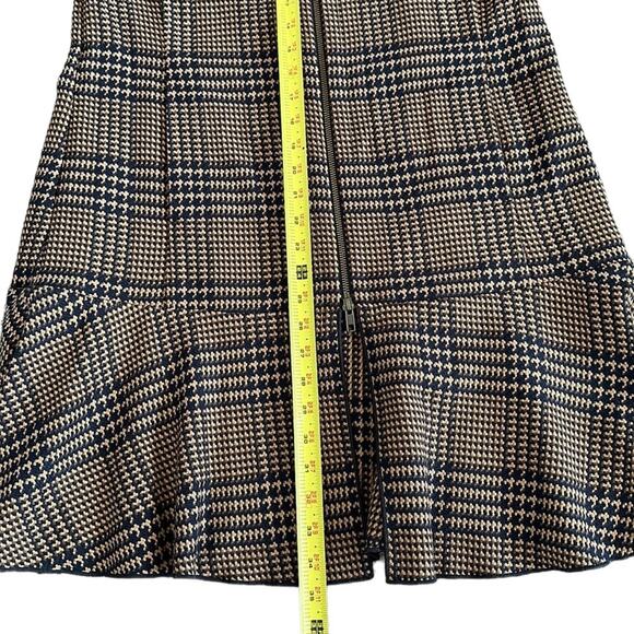 Cabi 3902 Flounce Hem Plaid Longline Full-Zip Jacket 2 Way Zipper Women’s Size S - Picture 14 of 15